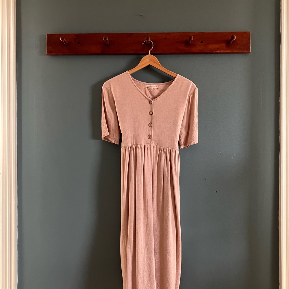 Little cottonwood 100% linen dress small